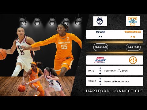 No. 1 UConn vs No. 15 Tennessee | Condensed Game Recap | 2.1.26