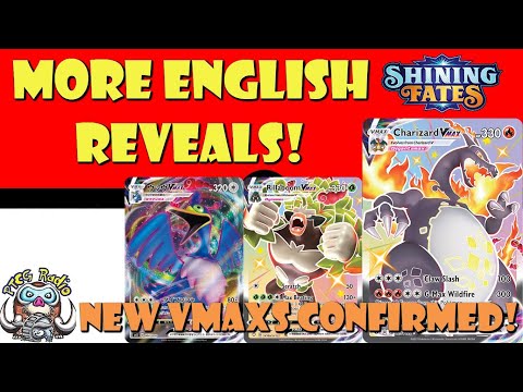 More English Shining Fates Card Revealed! Shiny Charizard VMAX! Brand New VMAXs! (Pokémon TCG News)