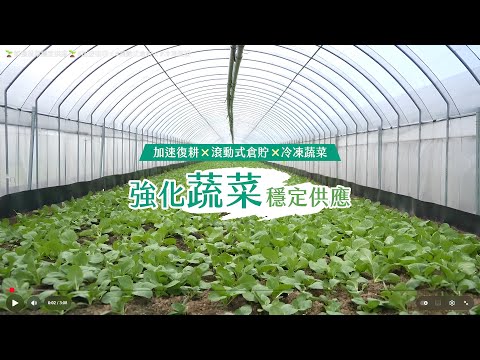 🌱加強蔬菜穩定供應🌱#加速復耕 x #滾動式倉貯 x #冷凍蔬菜