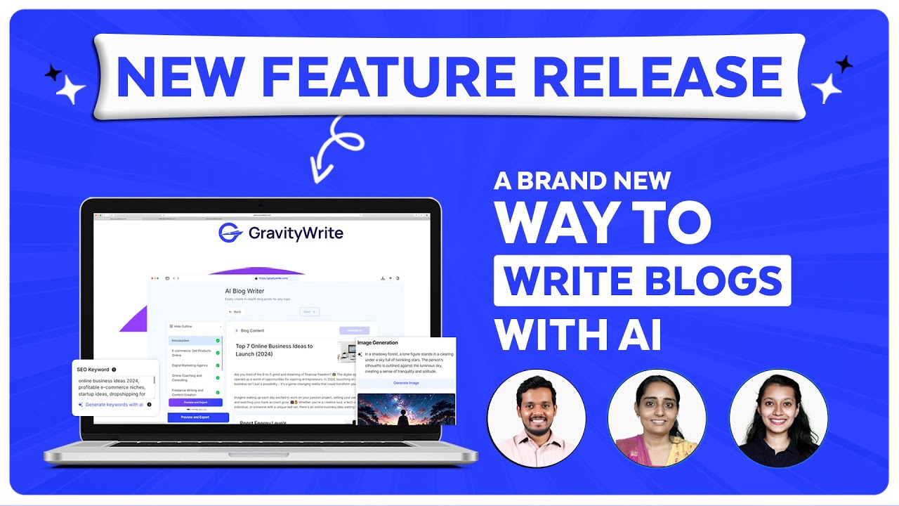 New Feature Release: A Brand New way to Write Blogs with AI