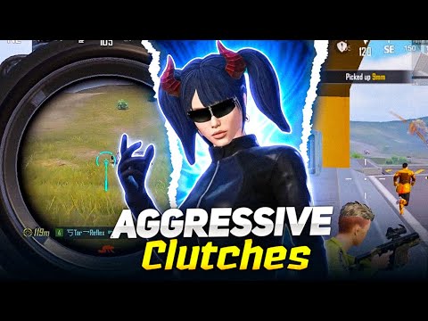 Aggressive Gameplay! | Best Assaulting BGMI Clutches In Conqueror / Ace Domination Rank 🥷🏻🫥