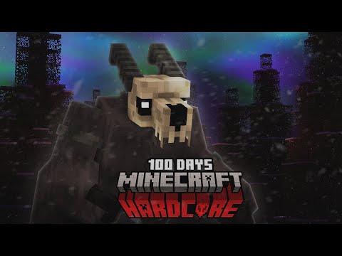 100 Days in Hardcore Minecraft's Frozen Apocalypse?! 😱