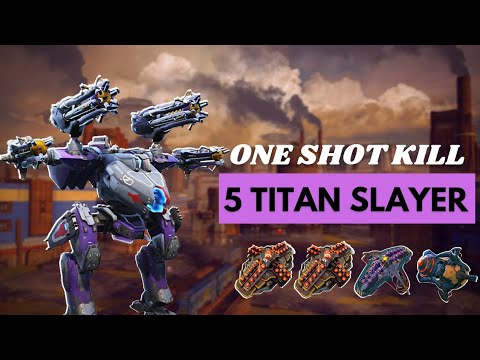 One Shot Kill - 5 Titan Slayer - Newton Fulgur Tonans / War Robots Test Server Gameplay