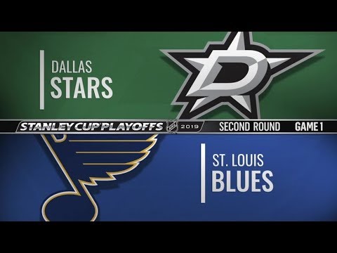 Stars vs Blues   Second Round  Game 1   Apr 25,  2019