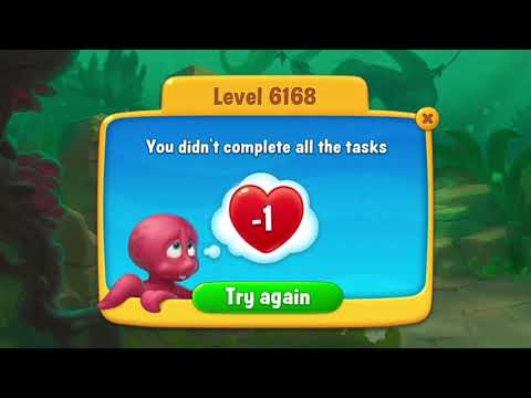 [FISHDOM Walkthrough] Level 6168 (Qua màn - Fishdom)