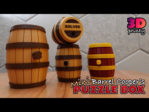 Mini Barrel Cooper's Puzzle Box