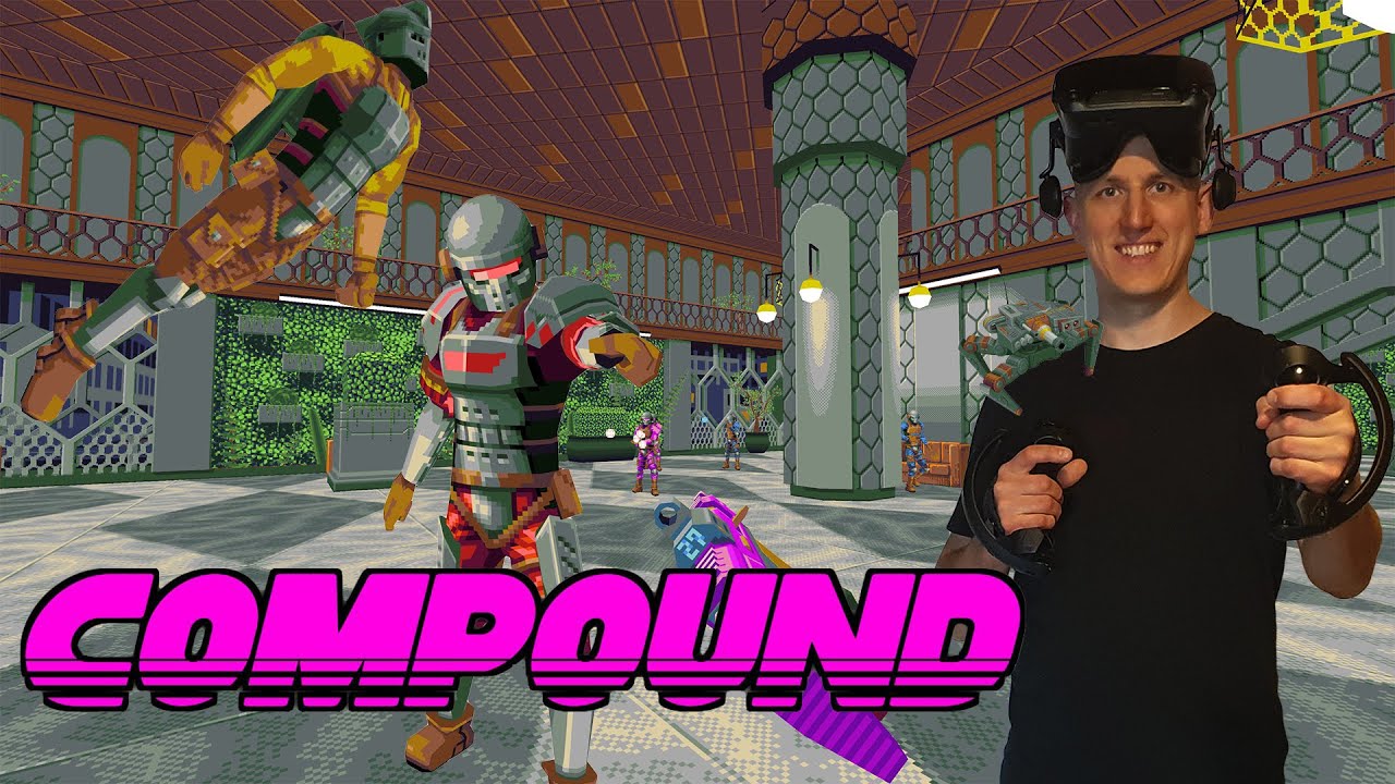TupacVR - COMPOUND - Ein Toller Hardcore VR Rougelike Retro Shooter - V0.5.27 - VR Gameplay - Deutsch / German