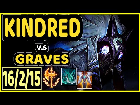 MAXLORE (KINDRED) vs GRAVES - 16/2/15 KDA JUNGLE CHALLENGER GAMEPLAY - EUW