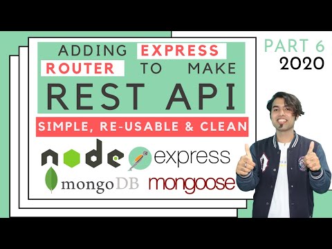  6 Adding Express Router in RESTful API in Hindi in 2020
