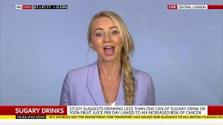 SUGARY DRINKS & CANCER | Sky News | Nutritionist Rhiannon Lambert