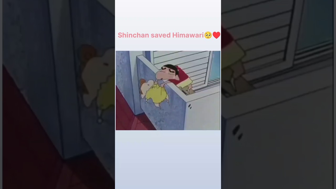 Shinchan saved Himawari 🥺♥️  Shinchan leg injury episode #shinchan #himawari #trending #shorts #love