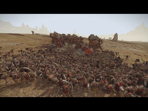 40 Cygors vs 8000 Orcs Warhammer Total War