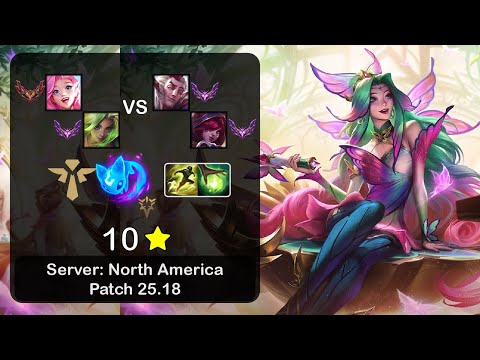 Seraphine Support + Zeri vs Rakan + Xayah - NA GrandMaster - Patch 25.18