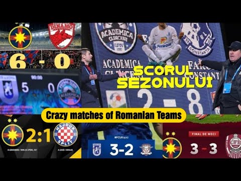 Crazy matches of Romanian teams