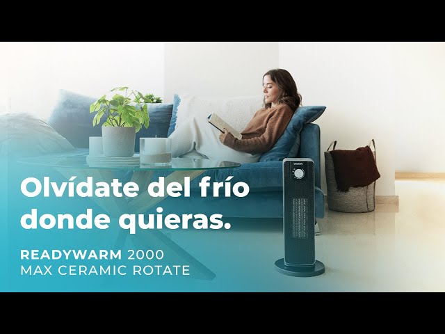 Chauffage en céramique Cecotec ReadyWarm 2000 Max Ceramic Rotate 2000W oscillant video