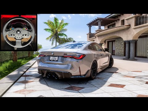 BMW M4 G82 Competition 1200 HP | Forza Horizon 5 | Steering Wheel Gameplay