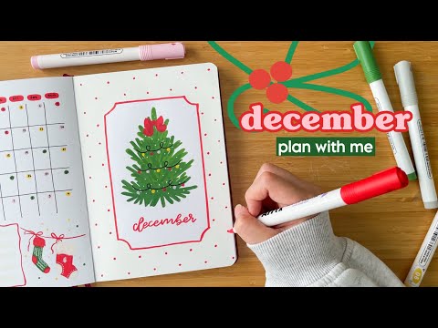 Bullet-Journal-Setup für Dezember 2025 | Plane mit mir 🎄 Festliches Thema