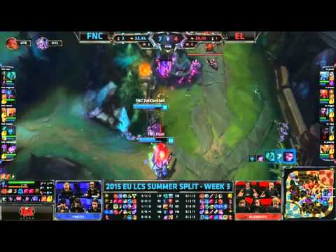 Fnatic vs Elements   League Of Legends EU LCS 2015 Summer W3D1