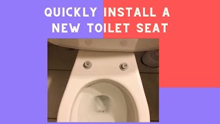 HOW TO REPLACE YOUR TOILET SEAT EASILY AND QUICKLY!!! DO IT YOURSELF!! CHURCH - MADE IN THE USA