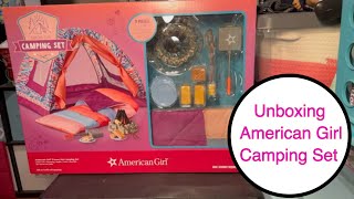 Unboxing American Girl Camping Set- Dolly Dreams Ep 856