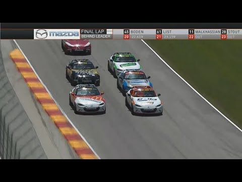 Global MX-5 Cup 2017. Race 1 Road America. Amazing Battle for Win