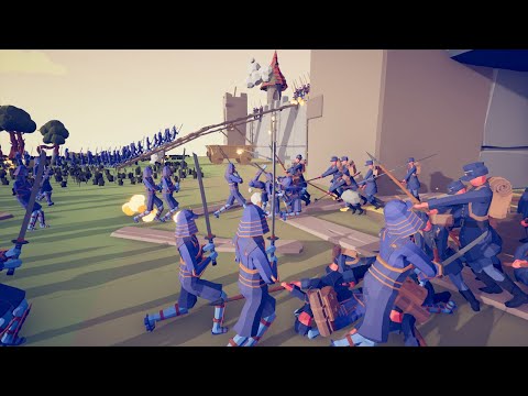 SWORD ARMY  vs GUN ARMY - TABS Totally Accurate Battle Simulator