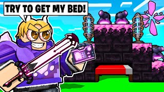 OVERPOWERED VOID DEFENSE vs 100 Players.. (Roblox Bedwars)