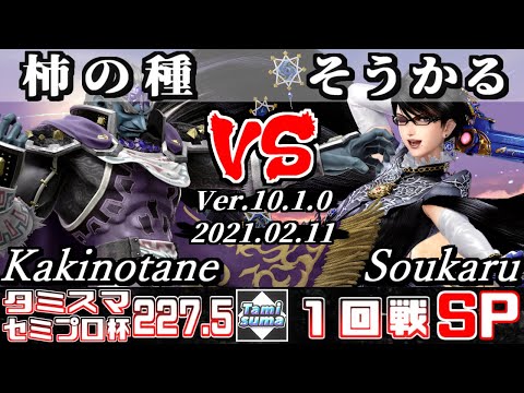 【スマブラSP】タミスマ#227.5 セミプロ杯1回戦 柿の種(ガノンドロフ) VS そうかる(ベヨネッタ) - オンライン大会