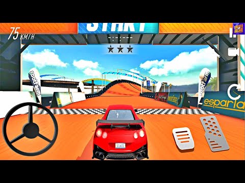 Impossible Car Driving: Stunts Master - Red Sport Car Driving Stunts Simulator