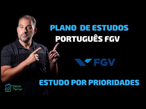 Plano de estudos de Português TJDF FGV 2022 / Estude pelas prioridades da banca
