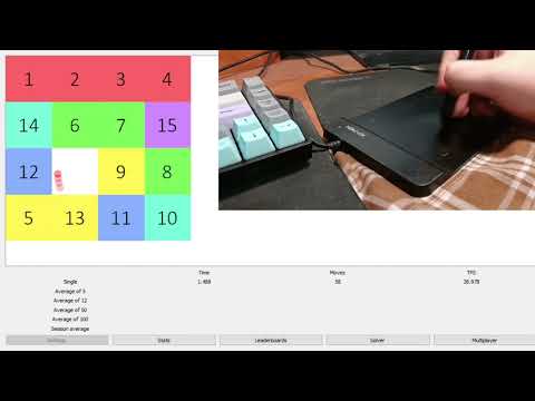 15 puzzle 33 tps solve (2.733 / 93)