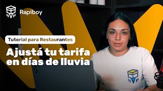 Cómo activar tarifa lluvia en Rapiboy