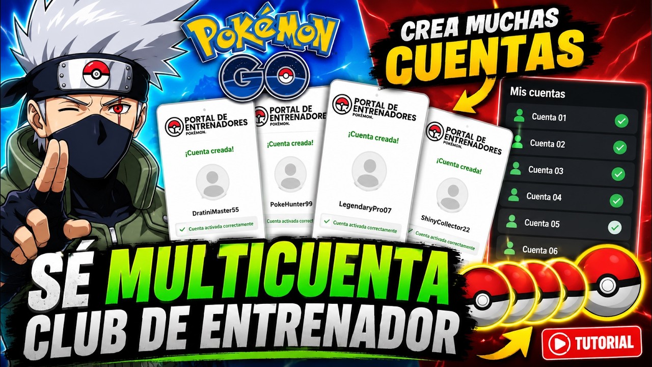 🚨Cómo CREAR MUCHAS CUENTAS en Pokémon GO🔥Club de Entrenadores Pokémon