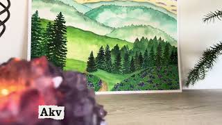 CESTA ZA SLUNCEM Akvarelový obraz - A4 formát