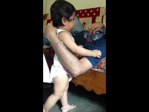 Mihika on her first birthday