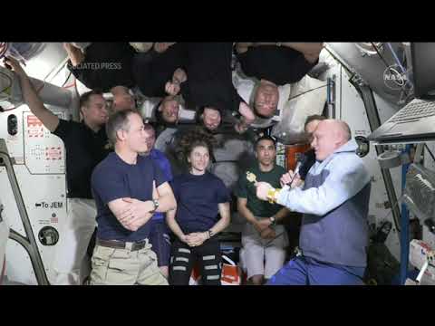 Change of command aboard International Space Station