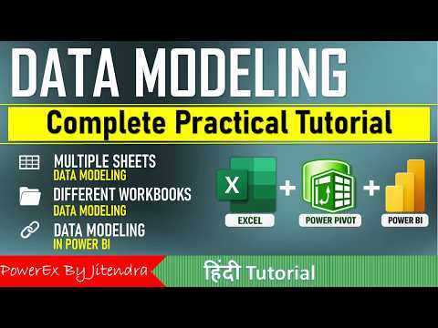 Data Modeling from Excel to Power BI Data Modeling Tutorial Hindi Excel Power Pivot Tutorial