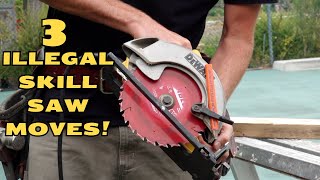 3 Illegal Circular Saw Tricks.....and a safer way to do them!!!