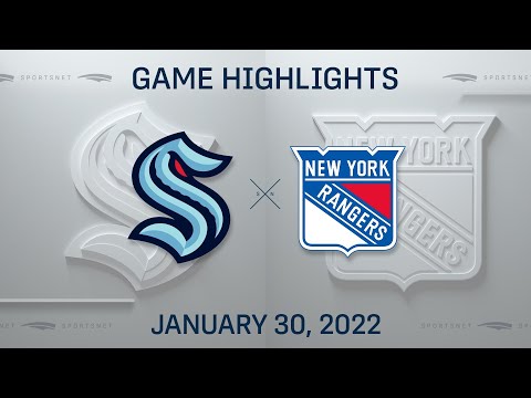 NHL Highlights | Kraken vs. Rangers - Jan 30, 2022
