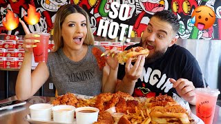 SPICIEST HOT CHICKEN MUKBANG *HILARIOUS!* (Bangin Buns)