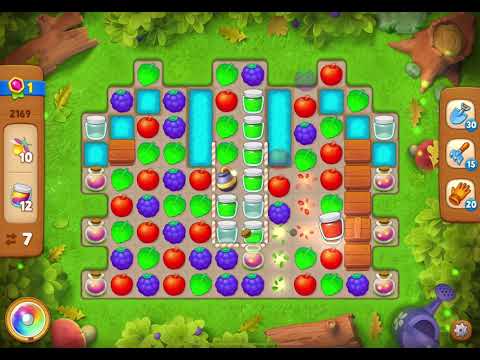 GardenScapes Level 2169 no boosters (16 moves)