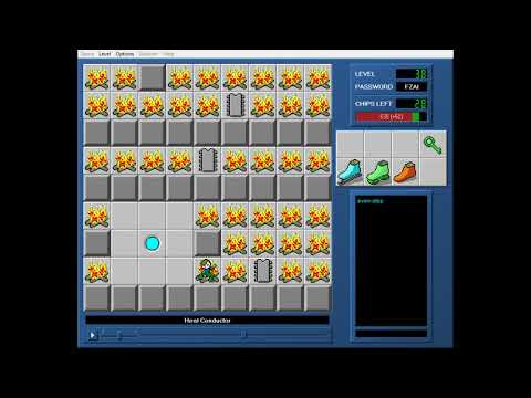 CCLP1 level 38 solution - 483 seconds