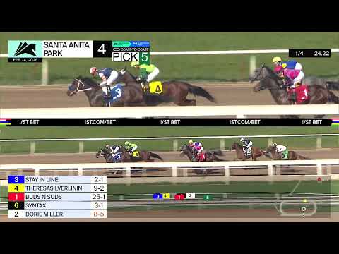 Theresasilverlinin Wins Race 4 on Saturday, February 14 at Santa Anita Park
