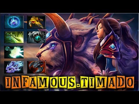 Dota 2 - Infamous.Timado 20 kills max attack speed with moon shard - Insane gameplay