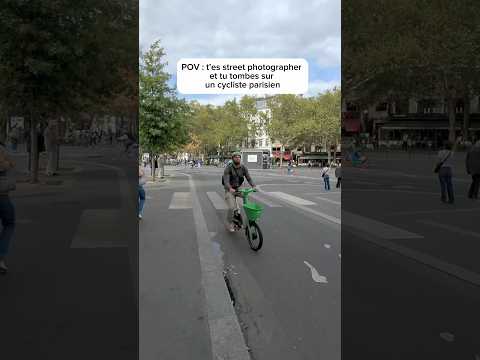 Un street photographer tu tombes sur un cycliste parisien @cestjustejustin #humour #paris #cycliste