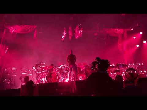 Tribute to Keith Flint - laser projections of Keith during Firestarter at Coachella 2025!