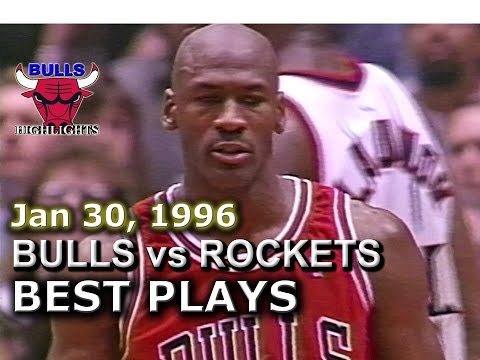 Jan 30 1996 Bulls vs Rockets highlights