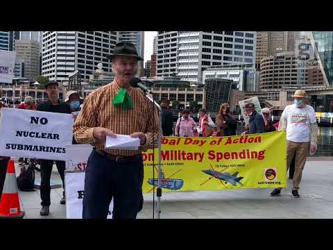 Protest at 2022 Indo Pacific Expo naval arms bazaar in Sydney