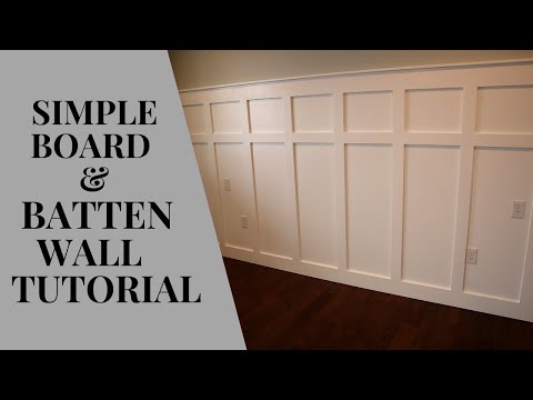 SIMPLE DIY BOARD AND BATTEN WALL TUTORIAL