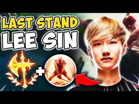 THE *NEW* KOREAN LEE SIN RUNE META!! LAST STAND IS HIDDEN OP?! - League of Legends